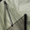 Шторка на ванну Maybah Glass MGV-71-6ш 900x1400 в широком профиле Черный стекло бронзовое