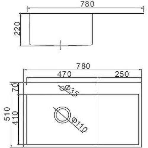 Кухонная мойка Aflorn Premium 78 AF97851-R Сатин