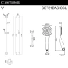 Душевой гарнитур Whitecross SET51BASICGL цвет Золото