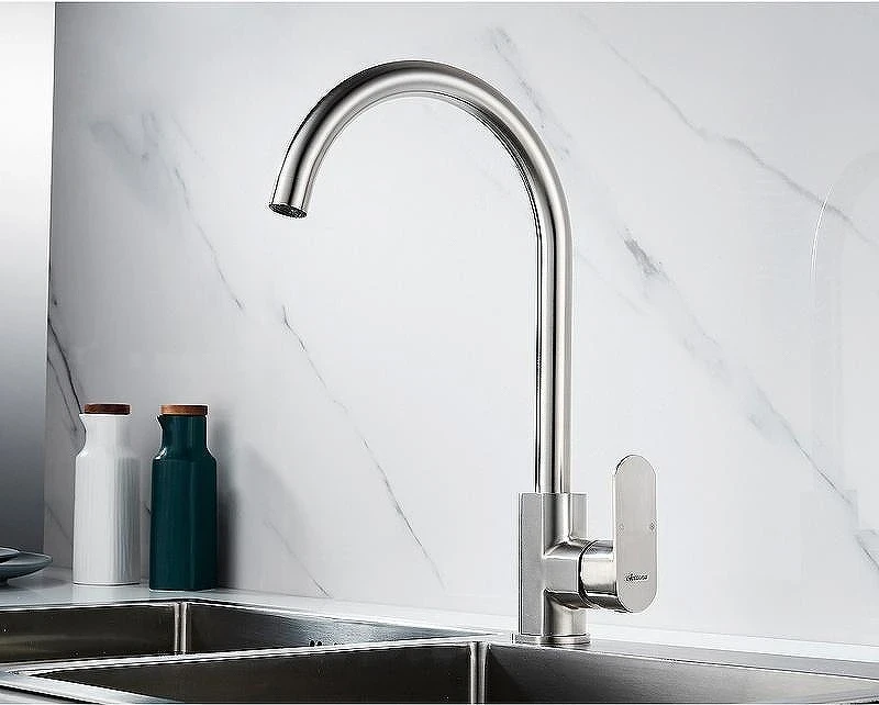 Смеситель для кухни Accoona H205 A45205 Нержавеющая сталь