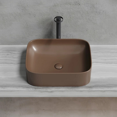Раковина-чаша Ceramicanova Element 51 CN6052MDB Темно-коричневая матовая фарфор накладная