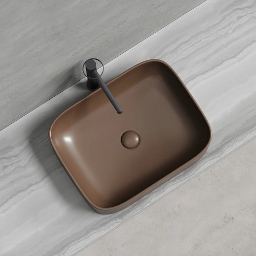 Раковина-чаша Ceramicanova Element 51 CN6052MDB Темно-коричневая матовая фарфор накладная
