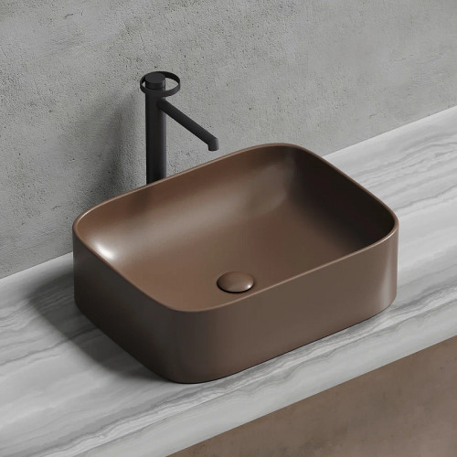 Раковина-чаша Ceramicanova Element 51 CN6052MDB Темно-коричневая матовая фарфор накладная