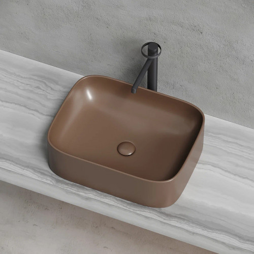Раковина-чаша Ceramicanova Element 51 CN6052MDB Темно-коричневая матовая фарфор накладная
