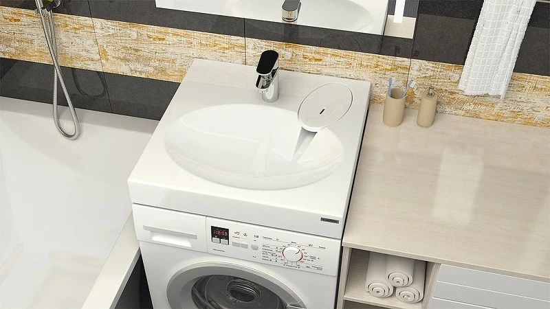 Раковина над стиральной машиной Azario Estet 60 CS00082259 цвет Белый