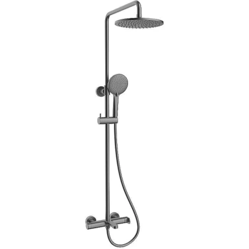 Душевая система Vincea Rondo VSFS-1R1GM Вороненая сталь