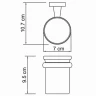 Стакан для зубных щеток WasserKRAFT Lippe K-6528 Хром