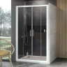 Душевая дверь Ravak 10° 10DP4 120 0ZKG0100Z1 профиль Белый стекло Transparent