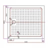 Акриловый поддон для душа Cezares Tray A 110x100 TRAY-A-AH-110/100-15-W Белый