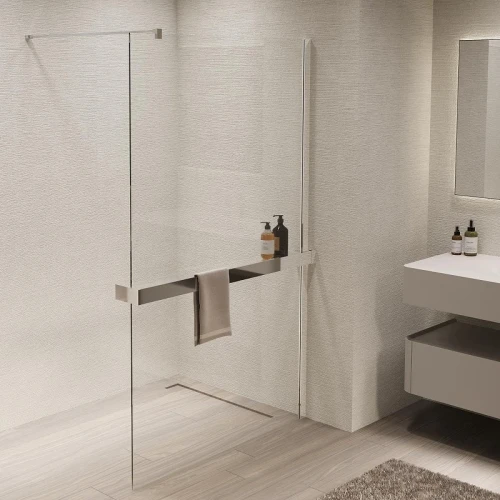 Душевая перегородка Vincea Walk in 90 VSW-1HR900CL профиль цвет Хром стекло прозрачное