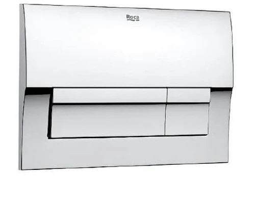 Унитаз с инсталляцией Roca Gap ZRU9310393 цвет Белый с сиденьем Микролифт и клавишей смыва цвет Хром глянцевый
