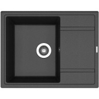 Кухонная мойка Florentina Липси-650 20.125.C0650.302 Антрацит искусственный камень (литьевой мрамор) встраиваемый