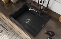 Кухонная мойка Florentina Липси-650 20.125.C0650.302 Антрацит искусственный камень (литьевой мрамор) встраиваемый