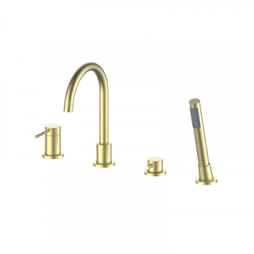 Смеситель на борт ванны Oliveeka Y OL-669017-BG цвет Золото матовое