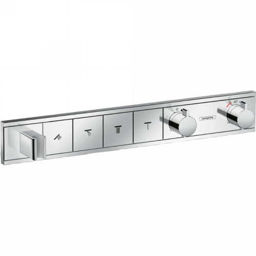 Смеситель для душа Hansgrohe RainSelect 15357000 с термостатом Хром латунь встраиваемый