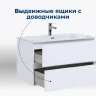 Комплект мебели для ванной Aquanet Алвита New 70 306178 подвесной цвет Белый матовый