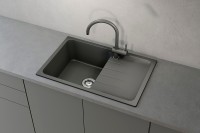 Кухонная мойка Ulgran Quartz Gerda 780-08 Космос искусственный камень (литьевой мрамор) встраиваемый