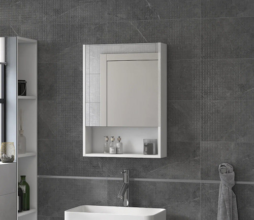 Зеркальный шкаф Vigo Urban 50 zsh.URB.50 Белый МДФ / ЛДСП, стекло