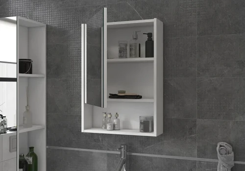 Зеркальный шкаф Vigo Urban 50 zsh.URB.50 Белый МДФ / ЛДСП, стекло