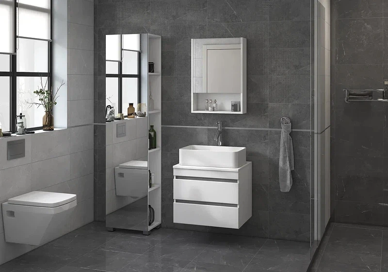 Зеркальный шкаф Vigo Urban 50 zsh.URB.50 Белый МДФ / ЛДСП, стекло