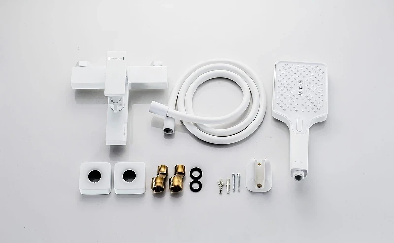 Смеситель для ванны Knotlor Stable KN-22/WY цвет Белый матовый