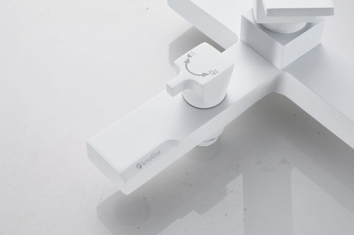 Смеситель для ванны Knotlor Stable KN-22/WY цвет Белый матовый