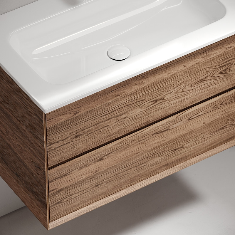 Тумба под раковину Sancos Marmi 2.0 80 MR2.080ECH подвесная Дуб чарльстон МДФ / ЛДСП