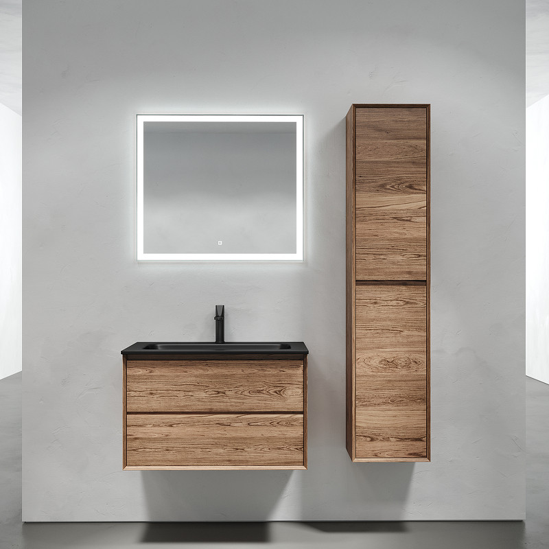 Тумба под раковину Sancos Marmi 2.0 80 MR2.080ECH подвесная Дуб чарльстон МДФ / ЛДСП