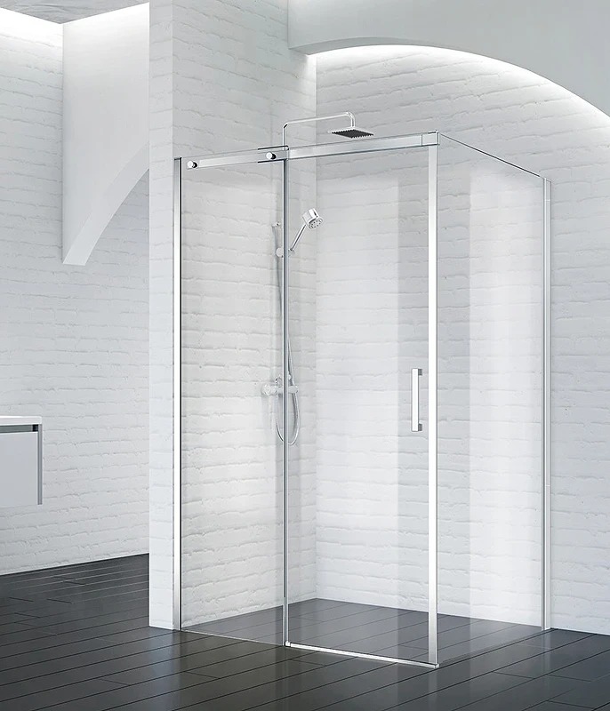 Душевой уголок BelBagno Acqua 110х80 ACQUA-AH-1-110/80-C-Cr профиль Хром стекло прозрачное