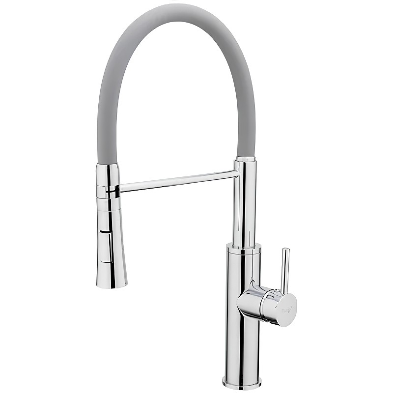 Смеситель для кухни Frap F4452-6 Хром Серый латунь