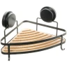 Полка корзина Fixsen Magic Wood FX-920B-1 угловая Черная матовая Дерево