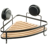 Полка корзина Fixsen Magic Wood FX-920B-1 угловая Черная матовая Дерево