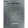 Раковина-чаша Gid Esfera D1315h107 41,5 53332 цвет Цветной