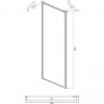 Душевая стенка Ambassador Forsa 90 90AX профиль Хром cтекло прозрачное