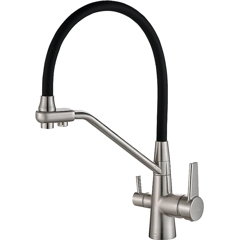 Смеситель для кухни ZorG Steel Hammer SH 903-6 SATIN