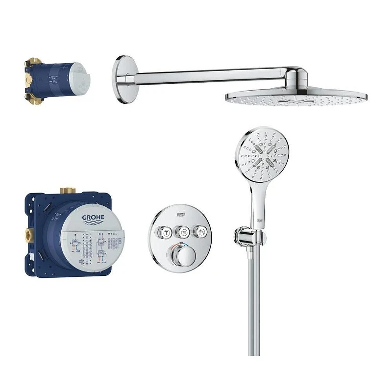Душевая система Grohe Rainshower SmartActive 34863000 с термостатом цвет Хром