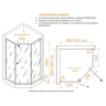 Душевой уголок RGW Hotel (Отель) HO-088B 100х100 350608800-24 профиль Черный стекло матовое-сатинат