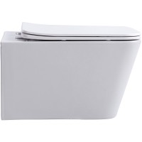Унитаз Aquanet Trend W Rimless 276396 подвесной с сиденьем Микролифт фаянс подвесной