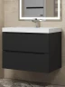 Тумба с раковиной Uperwood Tanos 70 291020253 подвесная цвет Черный матовый