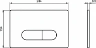 Клавиша смыва Ideal Standard Oleas R0116AA Хром