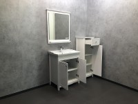 Зеркало Comforty Тбилиси 70 00003132631 Белый глянец МДФ / ЛДСП, стекло