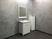 Зеркало Comforty Тбилиси 70 00003132631 Белый глянец МДФ / ЛДСП, стекло