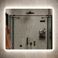 Зеркало Sancos Arcadia 80 AR800 с подсветкой с сенсорным выключателем стекло