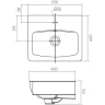 Раковина Santek Нео 55 1WH302185 Белая