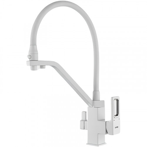 Смеситель для кухни Gappo G17-8 G4317-8 Белый латунь