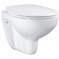 Унитаз Grohe Bau Ceramic 39351000 подвесной с сиденьем Микролифт фарфор подвесной