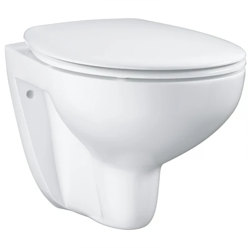 Унитаз Grohe Bau Ceramic 39351000 подвесной с сиденьем Микролифт фарфор подвесной