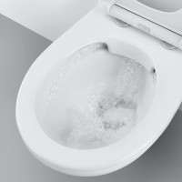Унитаз Grohe Bau Ceramic 39351000 подвесной с сиденьем Микролифт фарфор подвесной
