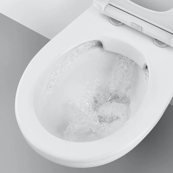 Унитаз Grohe Bau Ceramic 39351000 подвесной с сиденьем Микролифт фарфор подвесной