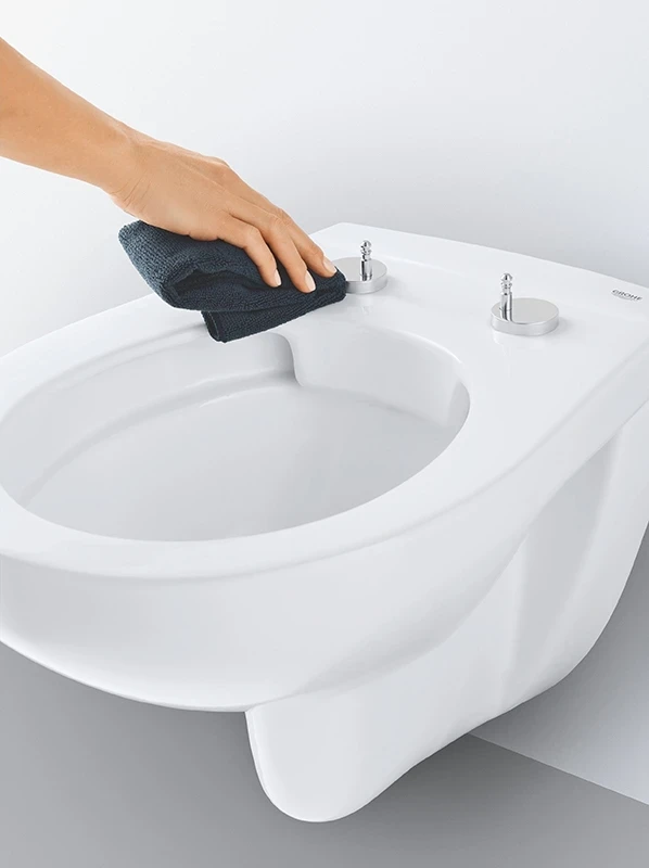Унитаз Grohe Bau Ceramic 39351000 подвесной с сиденьем Микролифт фарфор подвесной